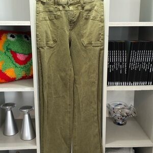 Flying Monkey Olive Utility High-Rise Pants
